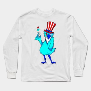 Blue Twitter Long Sleeve T-Shirt